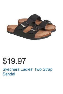 Costco Skechers ladies' two strap sandal offer