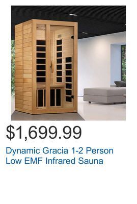 Costco Dynamic gracia 1-2 person low emf infrared sauna offer