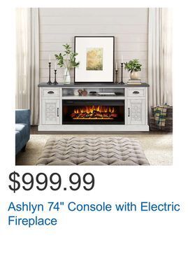 Costco Ashlyn 74" console with electric fireplace offer