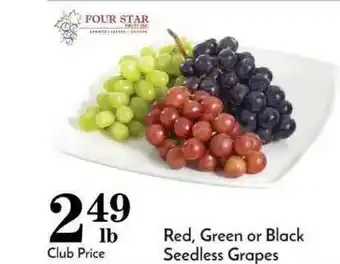 Pavilions Red Geen Or Black Seedless Grapes offer