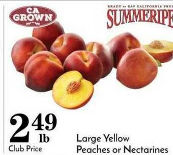 Pavilions Large Yellow Peaches Or Nectarines offer