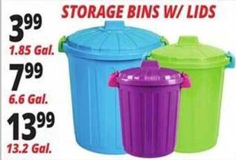 Ocean State Job Lot Storage bins w-lids offer