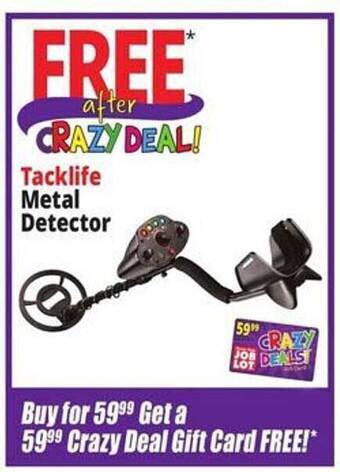 Ocean State Job Lot Tacklife metal detector offer