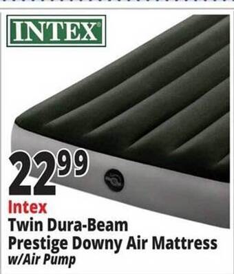 Ocean State Job Lot Intex twin dura-beam prestige downy air mattress offer