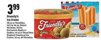 Big Y Friendly's ice cream offer