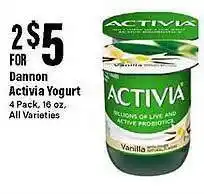 Big Y Dannon activia yogurt offer