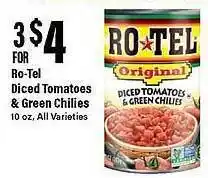 Big Y Rol-tel diced tomatoes & green chilies offer