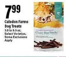 Big Y Caledon farms dog treats offer