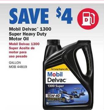Advance Auto Parts Mobil delvac 1300 super heavy duty motor oil offer
