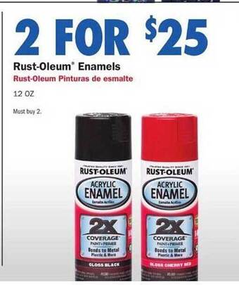 Advance Auto Parts Rust-oleum enamels offer