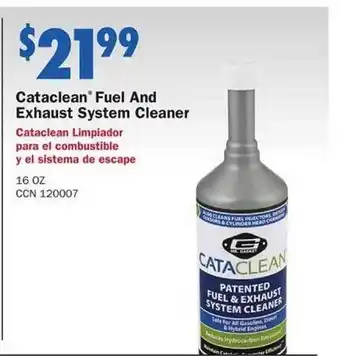 Cataclean fuel and exhaust system cleaner