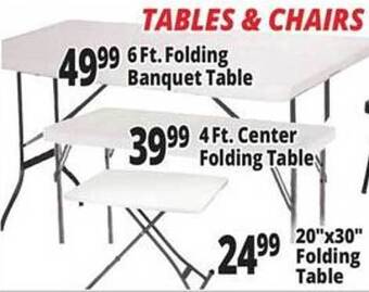 Ocean State Job Lot Tables & chairs offer