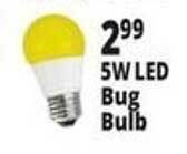 Ocean State Job Lot 5w led bug bulb offer