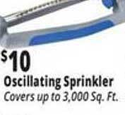 Ocean State Job Lot Oscillating sprinkler offer
