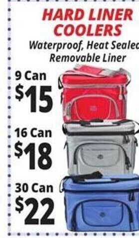 Ocean State Job Lot Hard liner coolers offer
