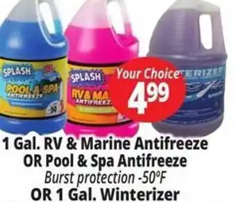 Ocean State Job Lot 1 gal. rv & marine antifreeze or pool & spa antifreeze or 1 gal. winterizer offer