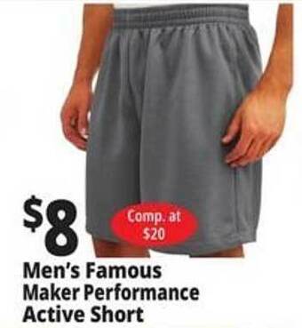 Ocean State Job Lot Men's famous maker performance active short offer