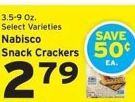 Hannaford Nabisco snack crackers offer