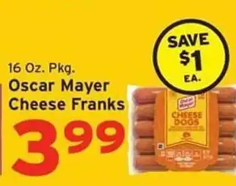 Hannaford Oscar mayer cheese franks offer
