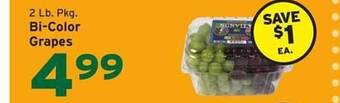 Hannaford Bi-color grapes offer