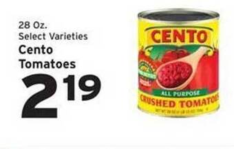 Hannaford Cento tomatoes offer