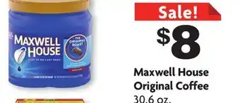 Family Dollar Maxwell house original coffee offer