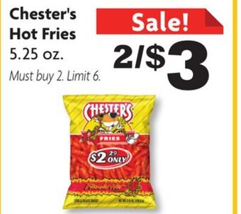 Family Dollar Chester's hot fries offer