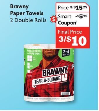 Family Dollar Brawny paper towels offer