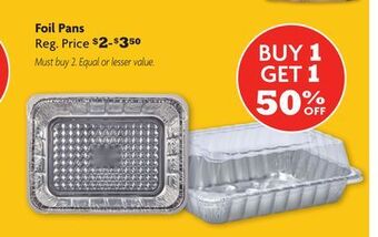 Family Dollar Foil pans offer