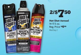 Family Dollar Hot shot aerosol offer