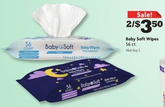 Family Dollar Baby soft wipes offer