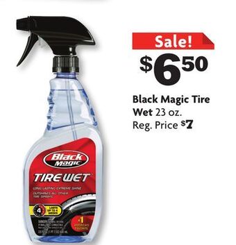 Family Dollar Black magic tire wet offer