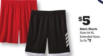 Family Dollar Men's shorts offer