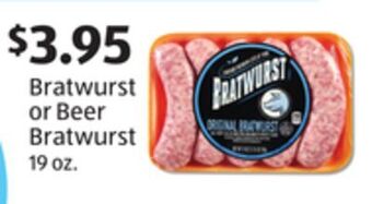 Aldi Bratwurst or beer bratwurst offer