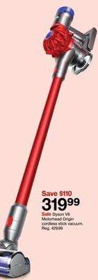 Target Dyson v8 motorhead origin cordless stick vacuum offer
