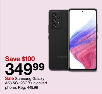 Target Samsung galaxy a53 5g 128gb unlocked phone offer