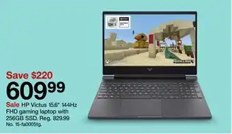 Target Hp victus 15.6" 144hz fhd gaming laptop with 256gb ssd. offer