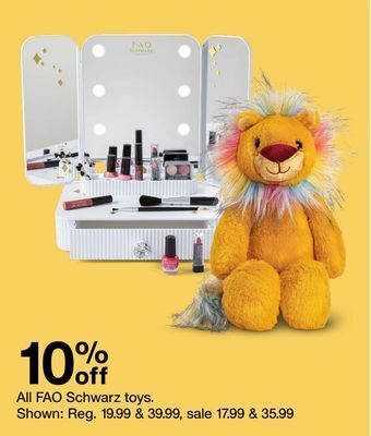Target All fao schwarz toys offer