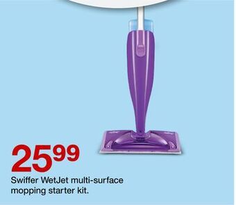 Target Swiffer wetjet multi-surface mopping starter kit offer