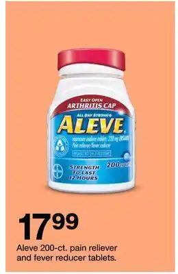 Aleve 200-ct. pain reliever and fever reducer tablets