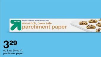 Target 50-sq.-ft. parchment paper offer
