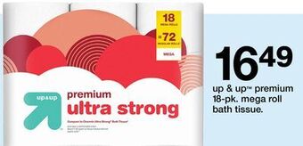 Target Up & up™ premium 18-pk. mega roll bath tissue offer