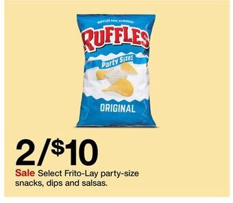 Target Select frito-lay party-size snacks, dips and salsas offer
