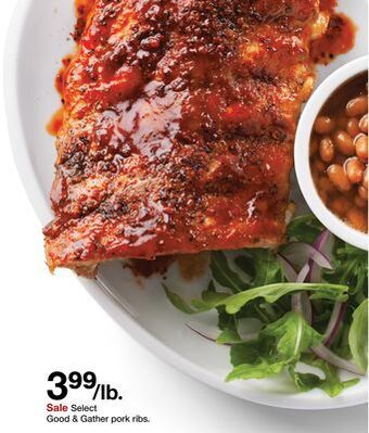 Target Select good & gather pork ribs offer