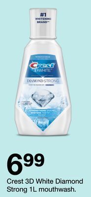 Target Crest 3d white diamond strong 1l mouthwash offer