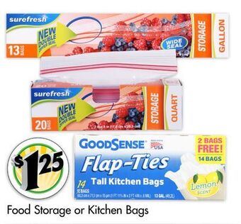 Dollar Tree Food storage or kitchen bags offer