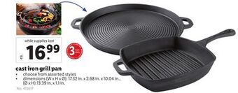Lidl Cast iron grill pan offer