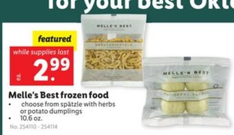Lidl Melle's best frozen food offer