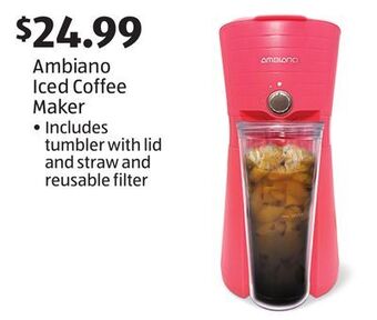 Aldi Ambiano iced coffee maker offer