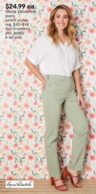JC Penney Gloria vanderbilt jeans offer